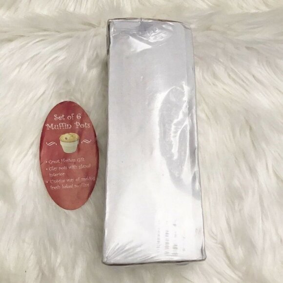 Christmas Tree Shops Vintage Stoneware Baking Cups (6) Pots Muffins Ramekins New - Picture 8 of 11